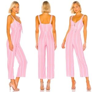 NWOT REVOLVE SUPERDOWN Kimbra Jumpsuit Pink Stripe S